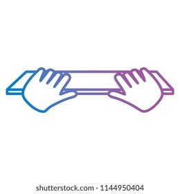 hands typing in keyboard