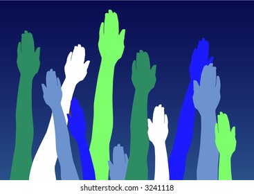 Hands up.
