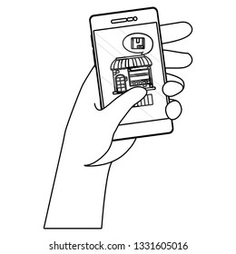 hands using cellphone