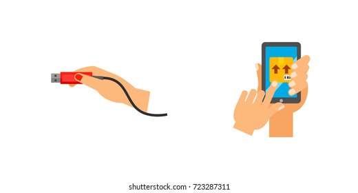 Hands in various spheres of life icon set