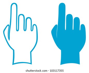 Hands. Vector