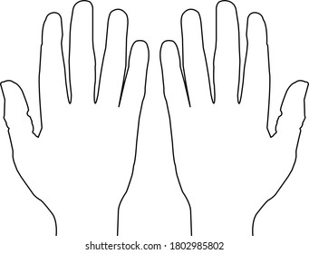 Hands vector created can be used by anyone.