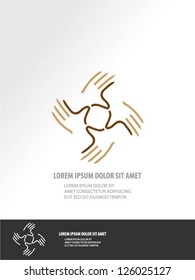 Hands vector design