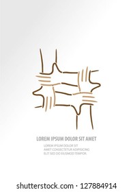 Hands vector design