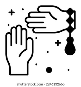 Hands vector design, symbol of martial art