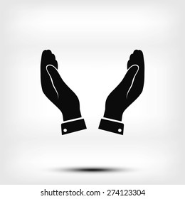 hands vector icon
