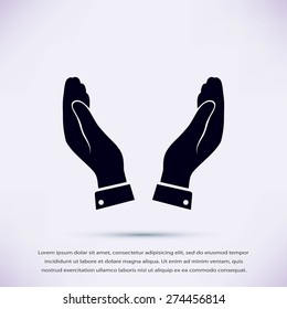 hands vector icon