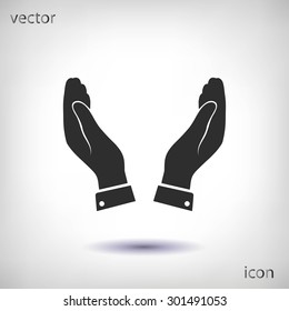 hands vector icon