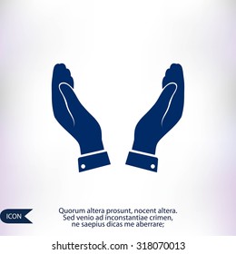 hands vector icon