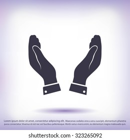 hands vector icon