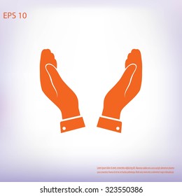 hands vector icon