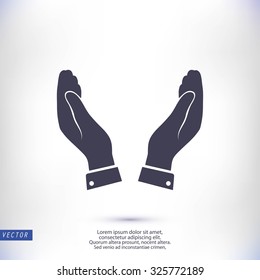 hands vector icon
