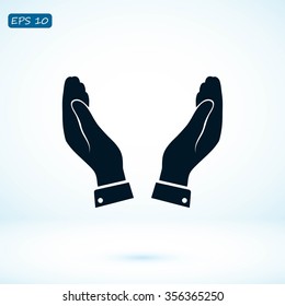hands vector icon