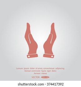hands vector icon.
