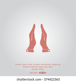hands vector icon.