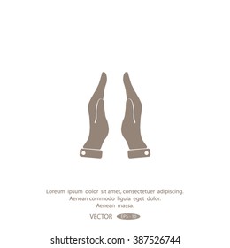 hands vector icon.