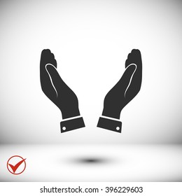 hands vector icon