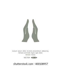 hands vector icon.