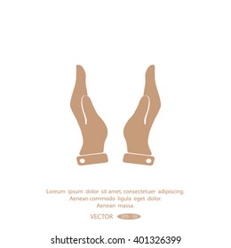 hands vector icon.