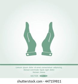 hands vector icon.