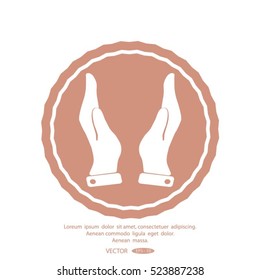 hands vector icon.