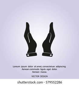 hands vector icon.