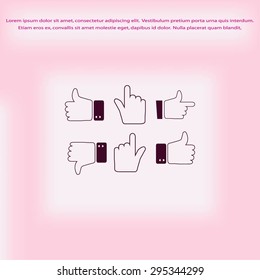 Hands vector  Icons 