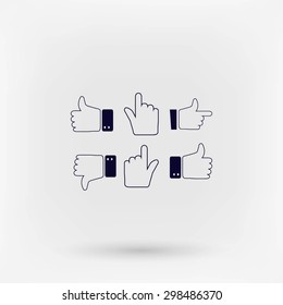 Hands vector  Icons 