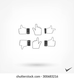 Hands vector  Icons 