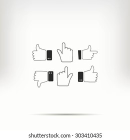 Hands vector  Icons 