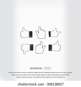 Hands vector  Icons 