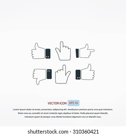 Hands vector  Icons 