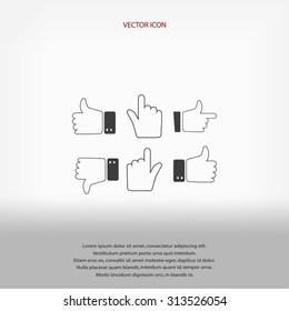 Hands vector  Icons 