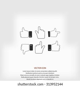 Hands vector  Icons 