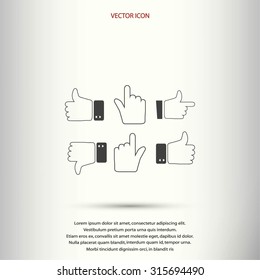 Hands vector  Icons 