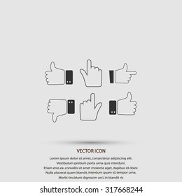 Hands vector  Icons 