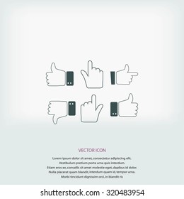 Hands vector  Icons 