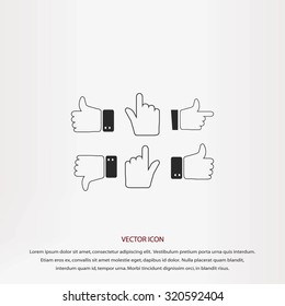 Hands vector  Icons 
