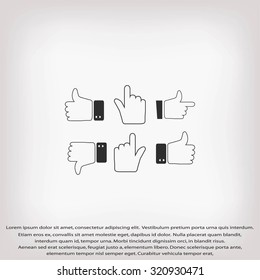 Hands vector  Icons 