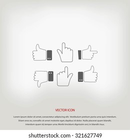 Hands vector  Icons 
