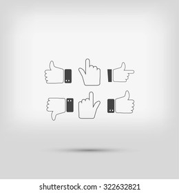Hands vector  Icons 
