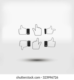 Hands vector  Icons 