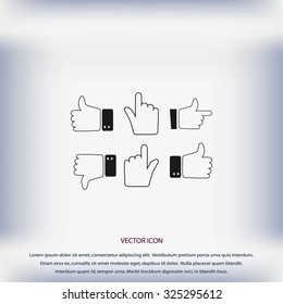Hands vector  Icons 