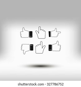 Hands vector  Icons 