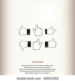 Hands vector  Icons 