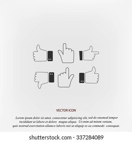 Hands vector  Icons 