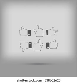 Hands vector  Icons 