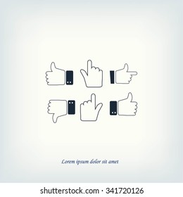 Hands vector  Icons 