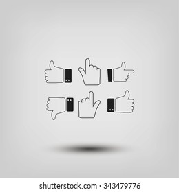 Hands vector  Icons 