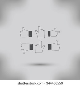 Hands vector  Icons 